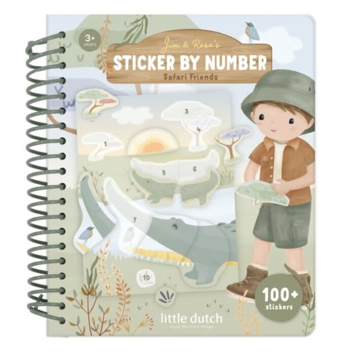 Little Dutch Stickerboek op nummer - Jim