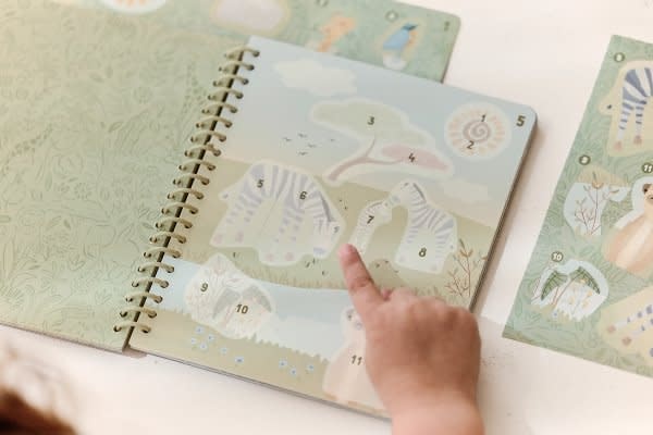 Little Dutch Stickerboek op nummer - Jim