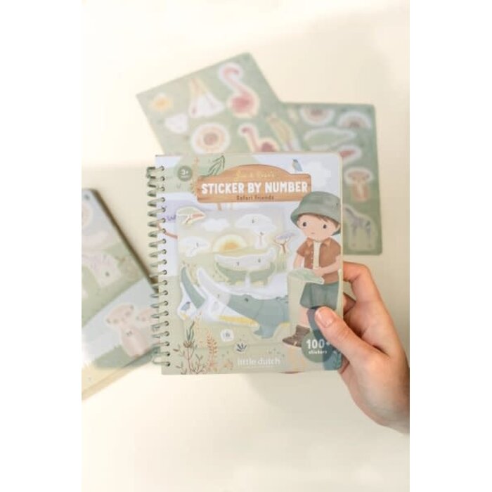 Little Dutch Stickerboek op nummer - Jim