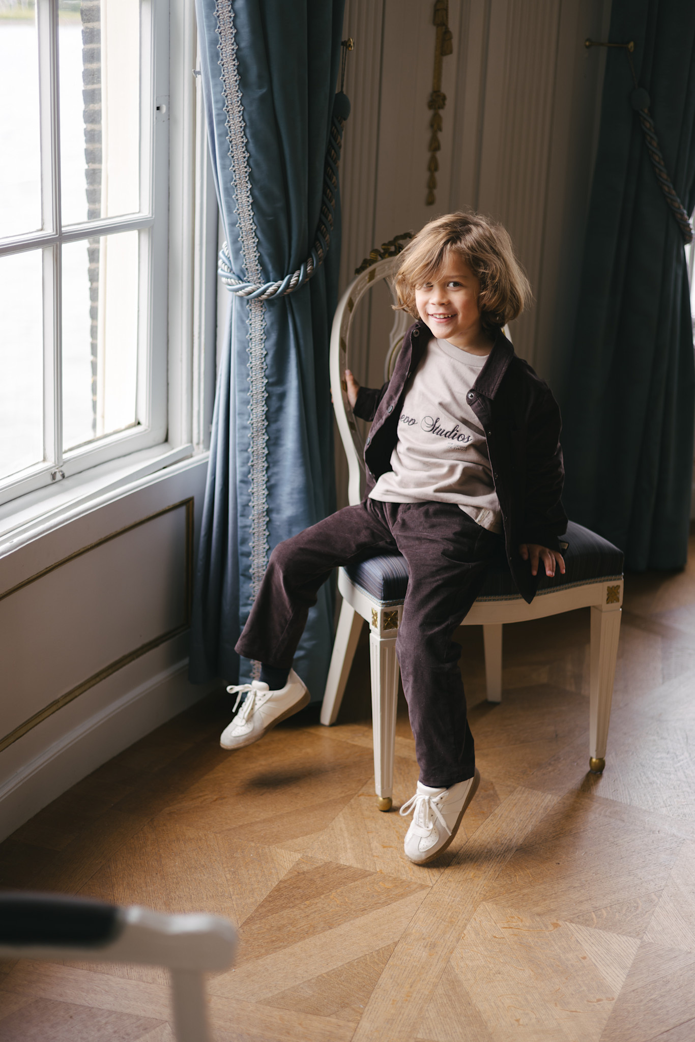 Levv Pants LW263DOUWE Purple Grey