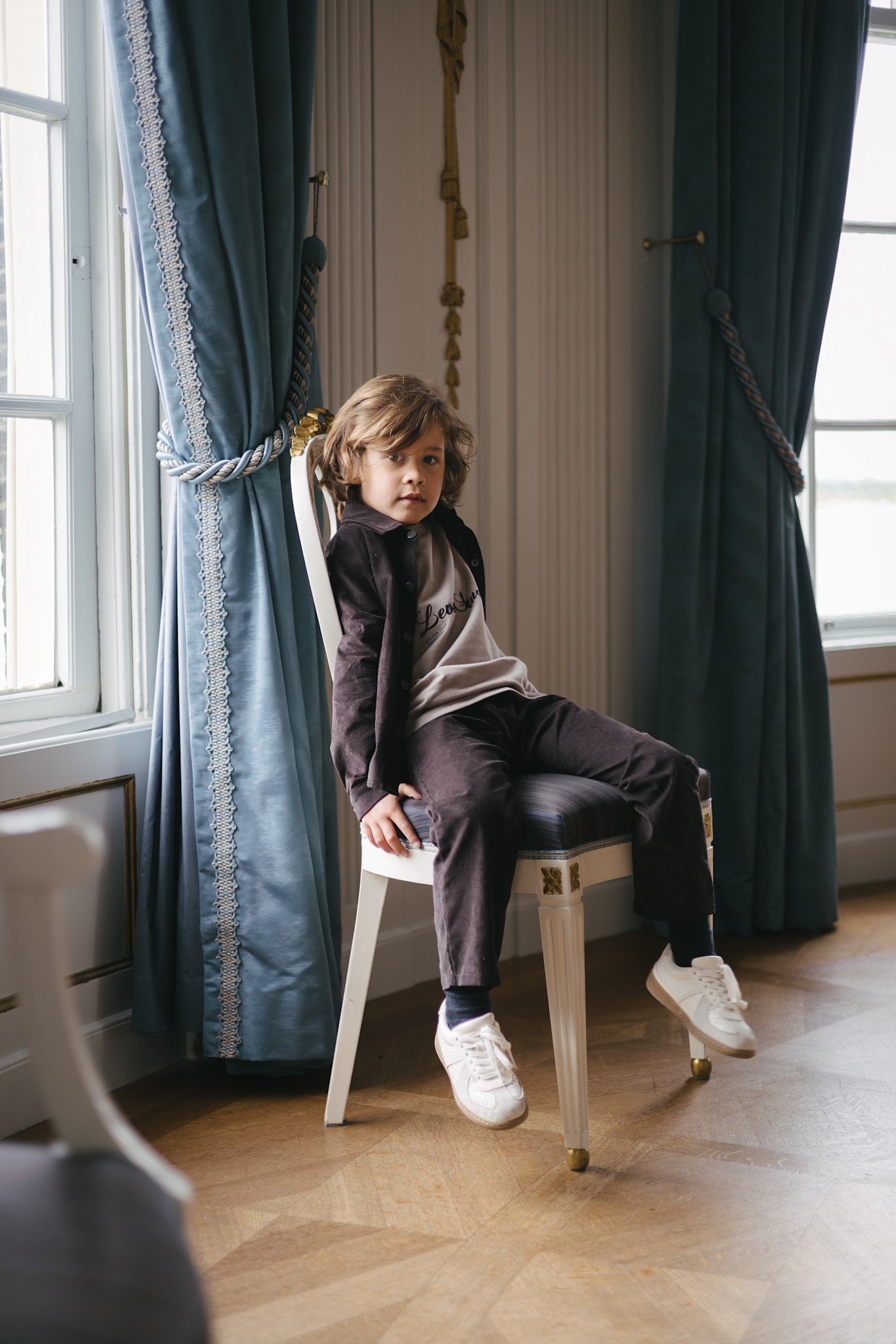 Levv Pants LW263DOUWE Purple Grey
