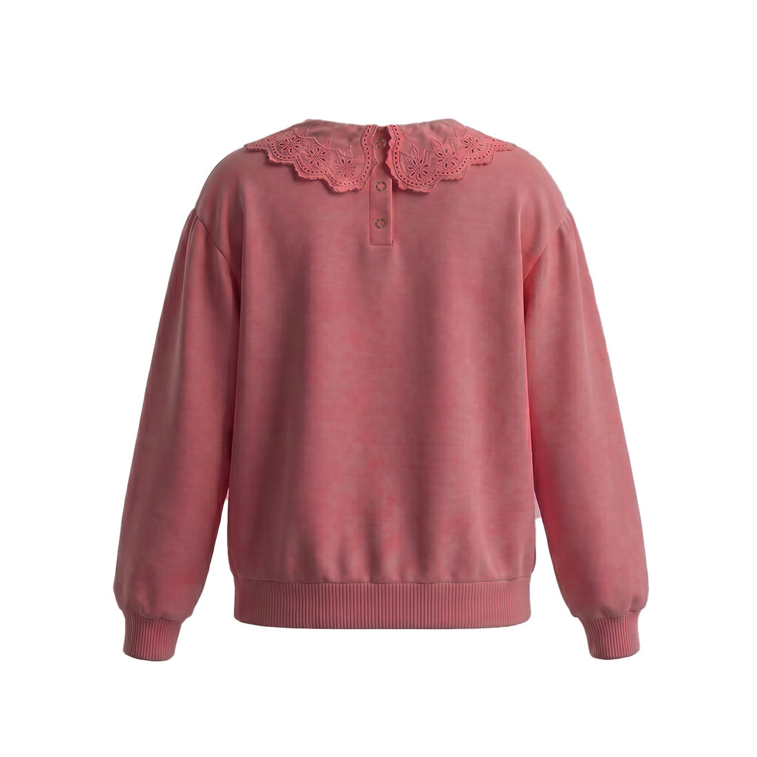 Your Wishes French Knit | Collar Sweater Rose Wine
