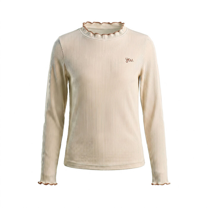 Your Wishes Rib Jersey | Longsleeve White Swan