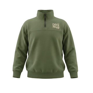 Your Wishes Solid | Collar Sweater Olivine