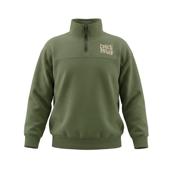 Your Wishes Solid | Collar Sweater Olivine