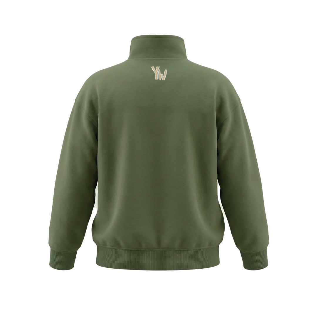 Your Wishes Solid | Collar Sweater Olivine