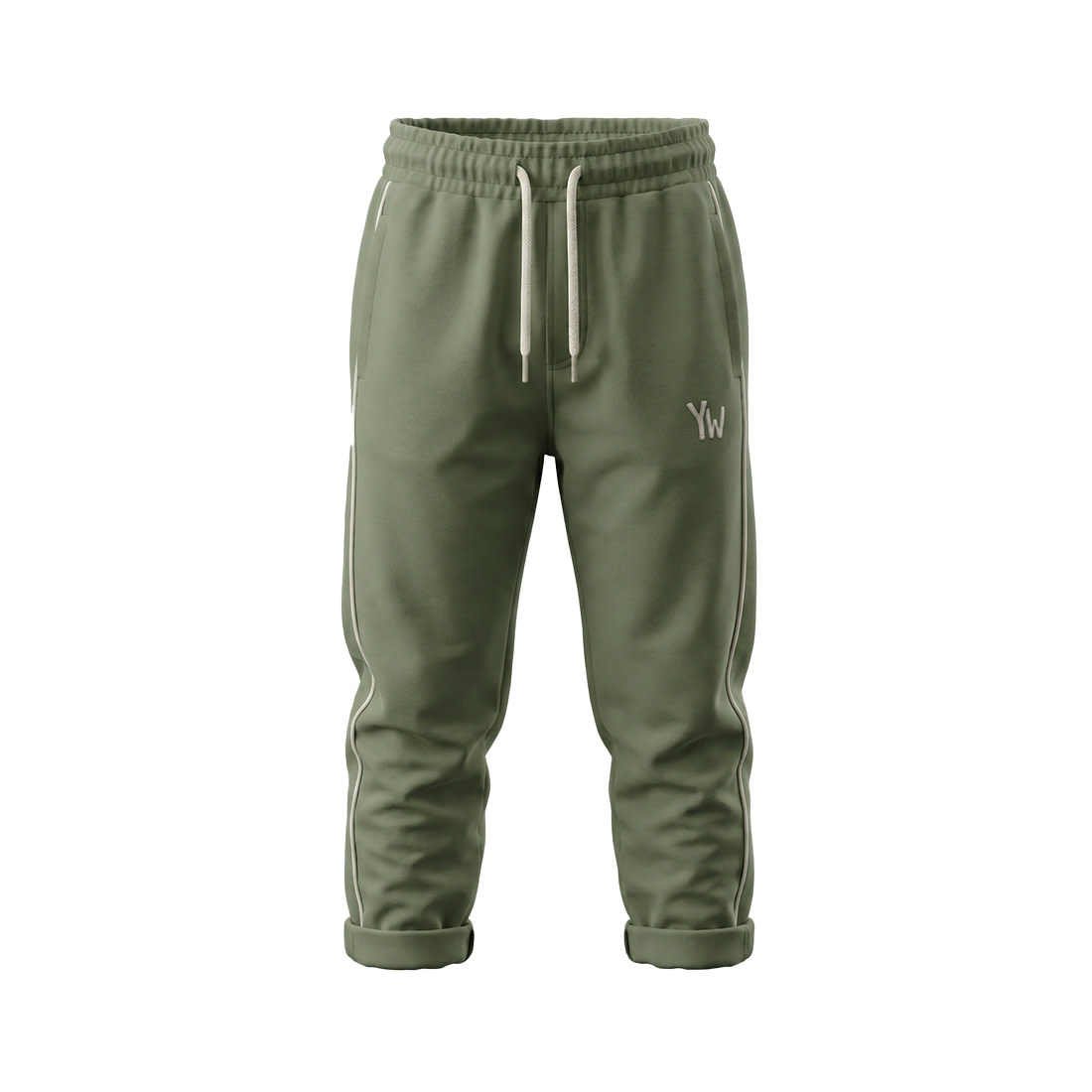 Your Wishes Solid | Wide Jogger Olivine