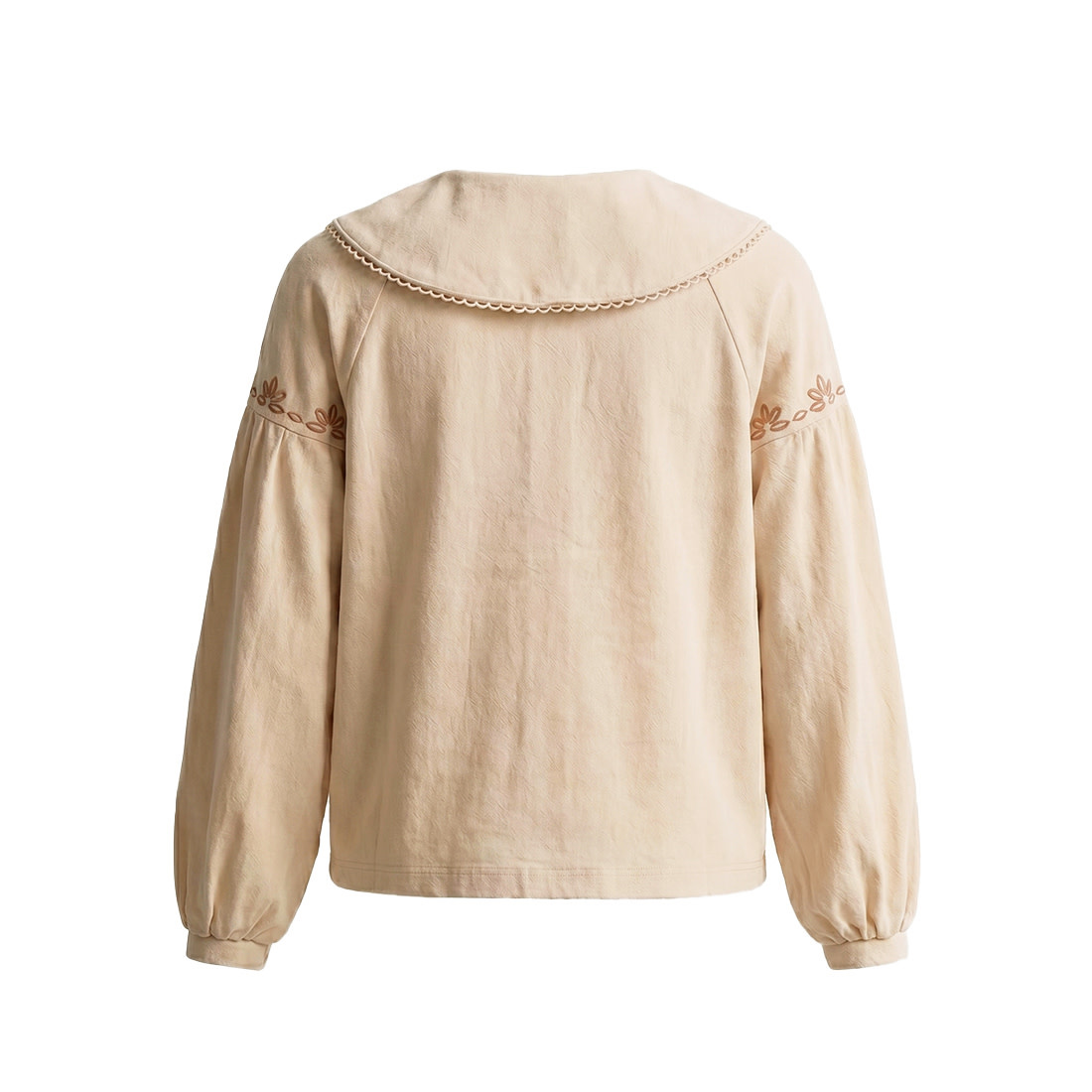 Your Wishes Twill Woven | Collar Blouse White Swan