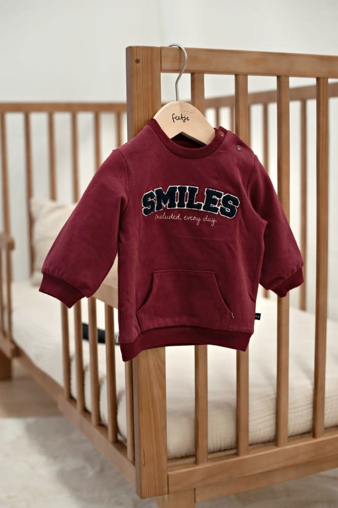 Feetje Sweater Bordeaux - Built for Fun