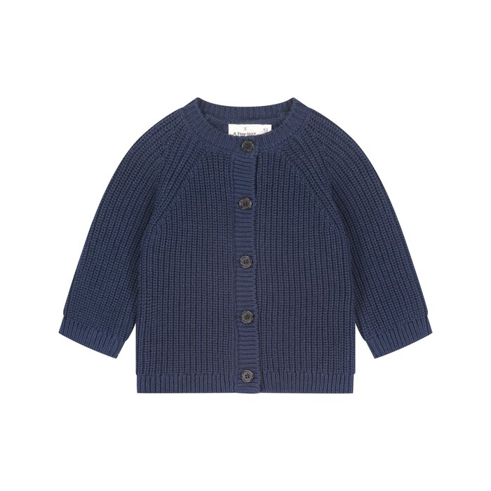 A Tiny Story baby cardigan Dark Blue TIN26629348