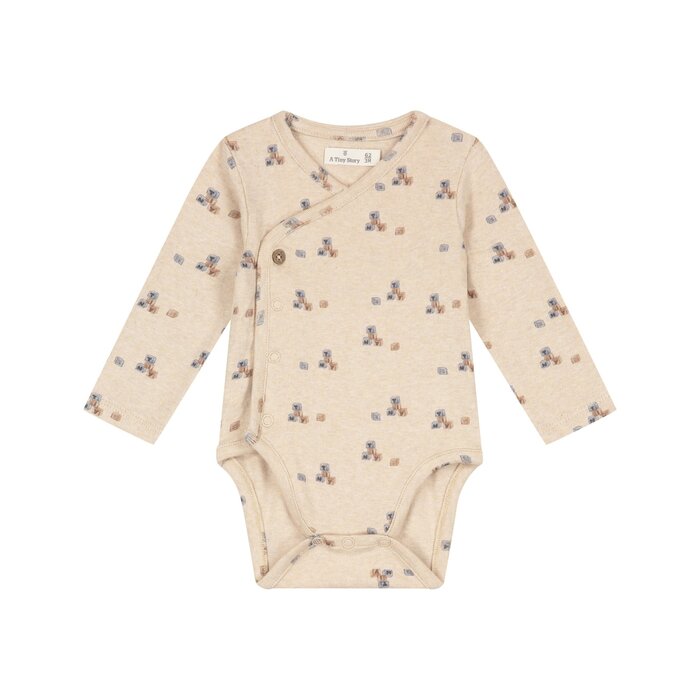 A Tiny Story baby romper Beige melange TIN26629640