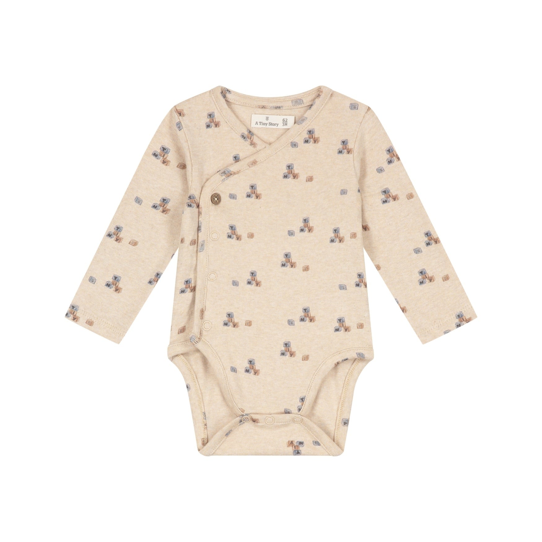 A Tiny Story baby romper Beige melange TIN26629640
