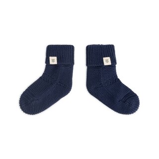 A Tiny Story baby slippers Dark Blue
