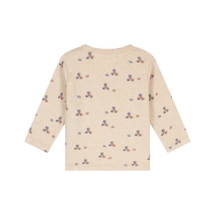 A Tiny Story baby t-shirt long sleeve Beige melange TIN26629642