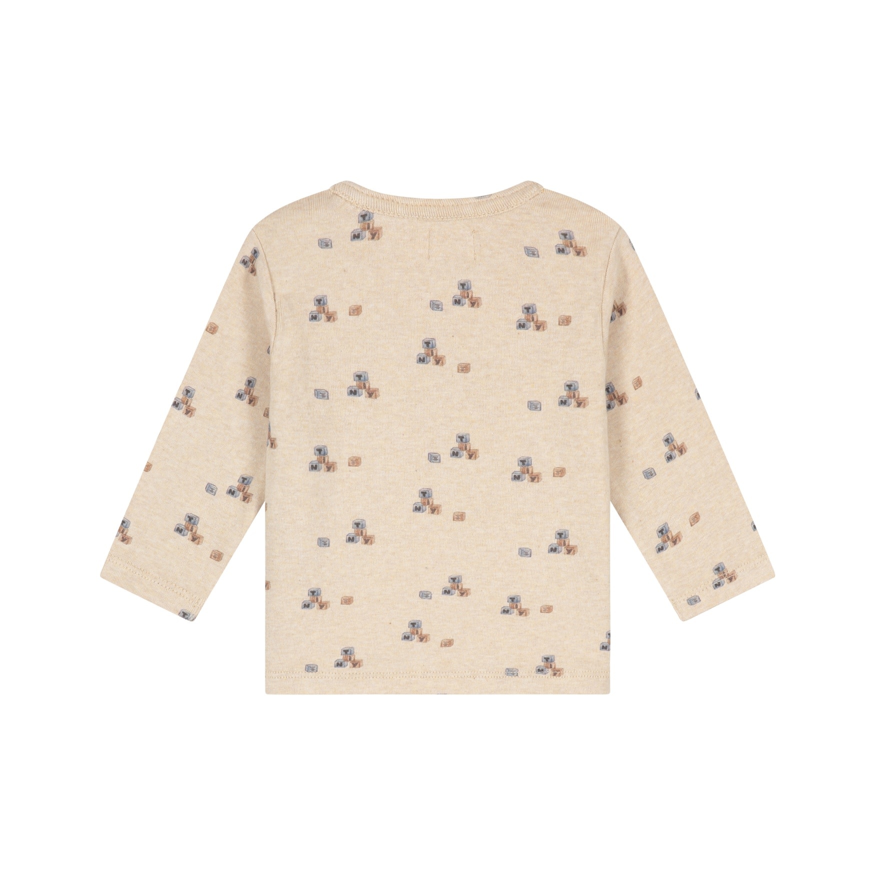 A Tiny Story baby t-shirt long sleeve Beige melange TIN26629642