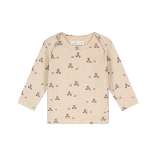 A Tiny Story baby t-shirt long sleeve Beige melange TIN26629642