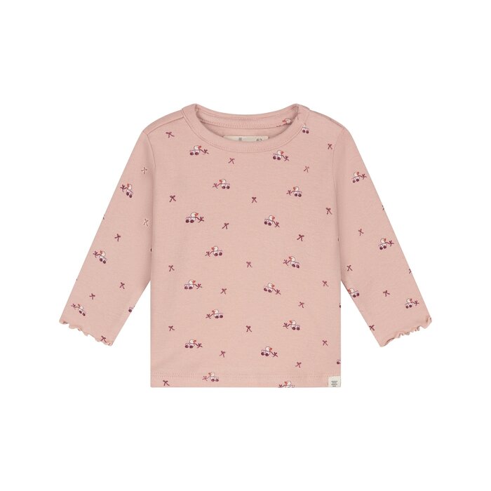 A Tiny Story baby t-shirt long sleeve Old pink TIN26629644