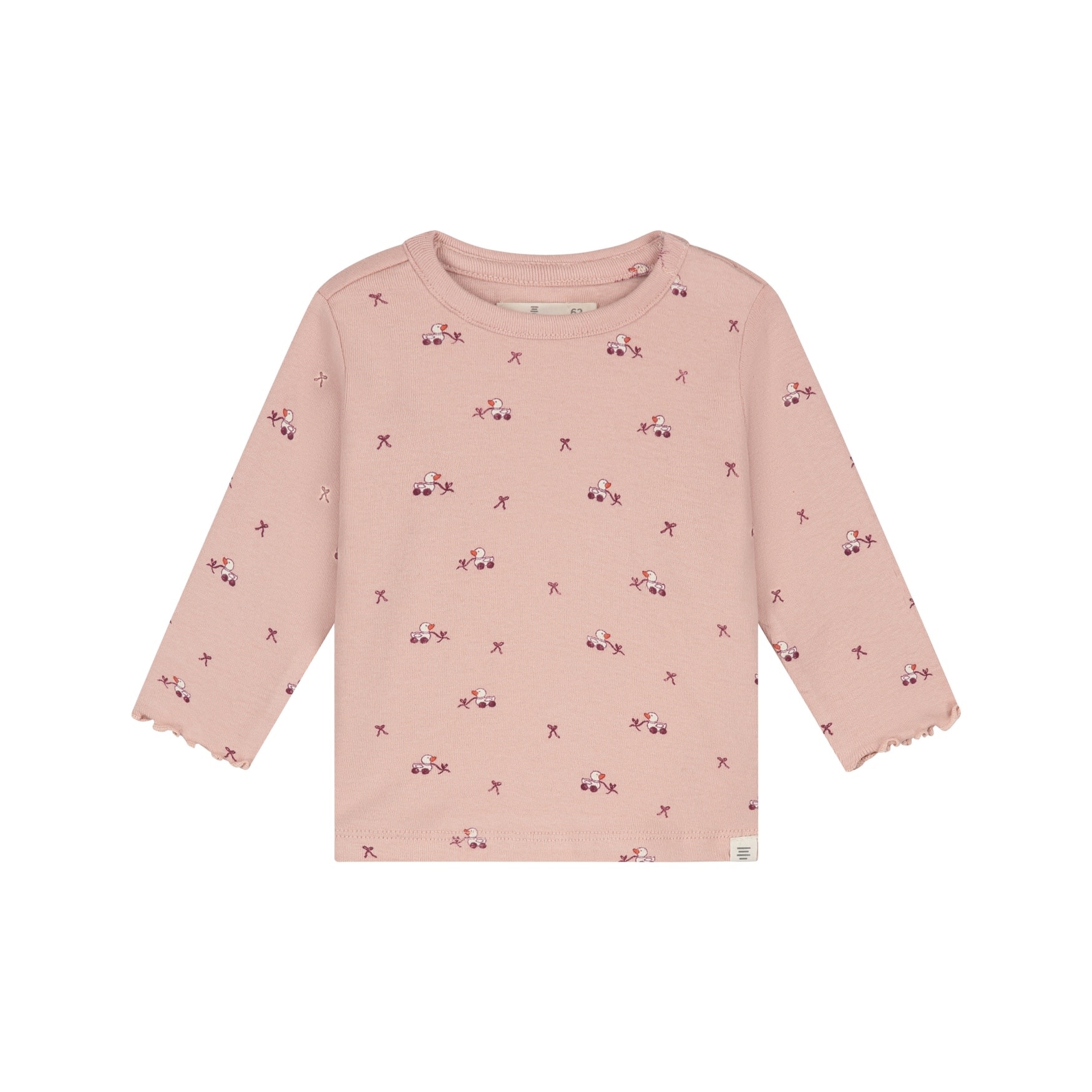 A Tiny Story baby t-shirt long sleeve Old pink TIN26629644