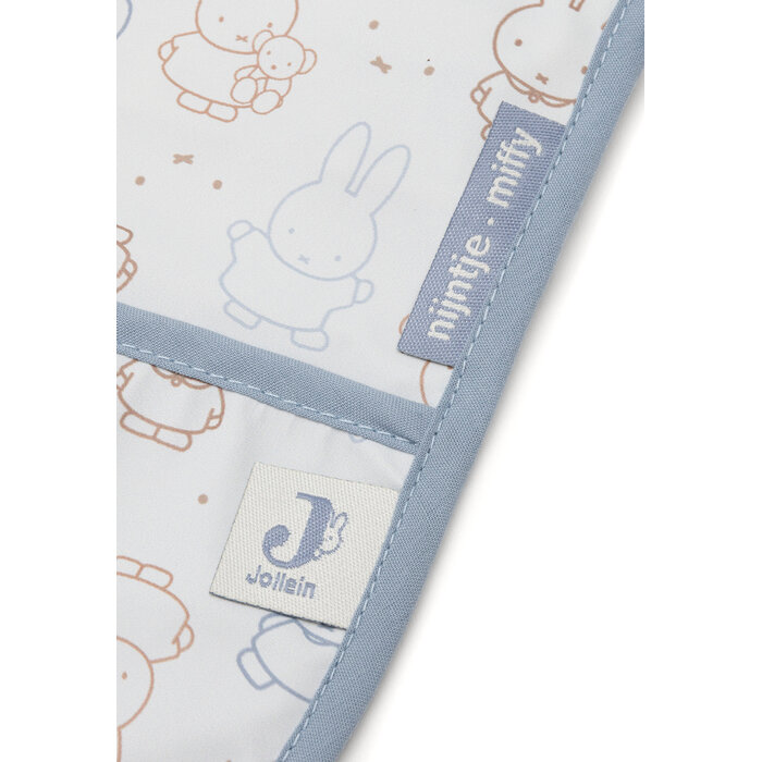 Jollein Slab Waterproof met Mouw Miffy Moments Cloudy Blue