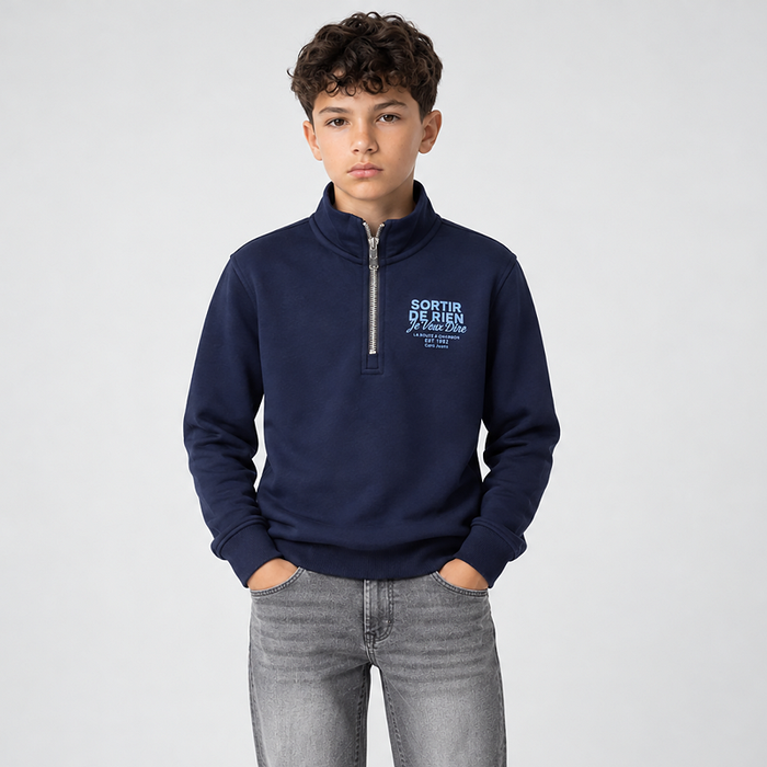 Cars Jeans Kids YEZKI Half Zip Navy