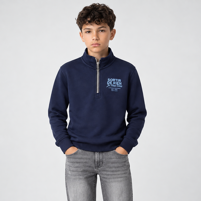 Cars Jeans Kids YEZKI Half Zip Navy