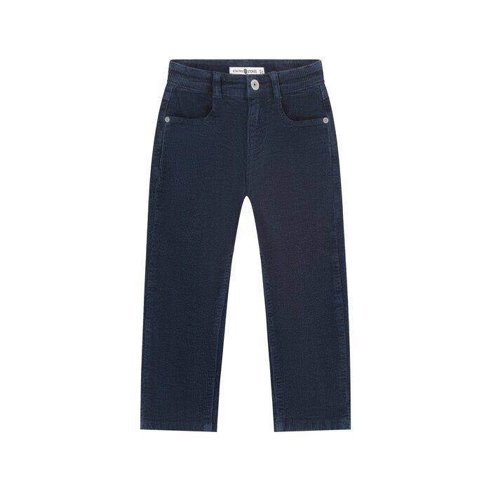Stains & Stories boys pants wide fit Indigo