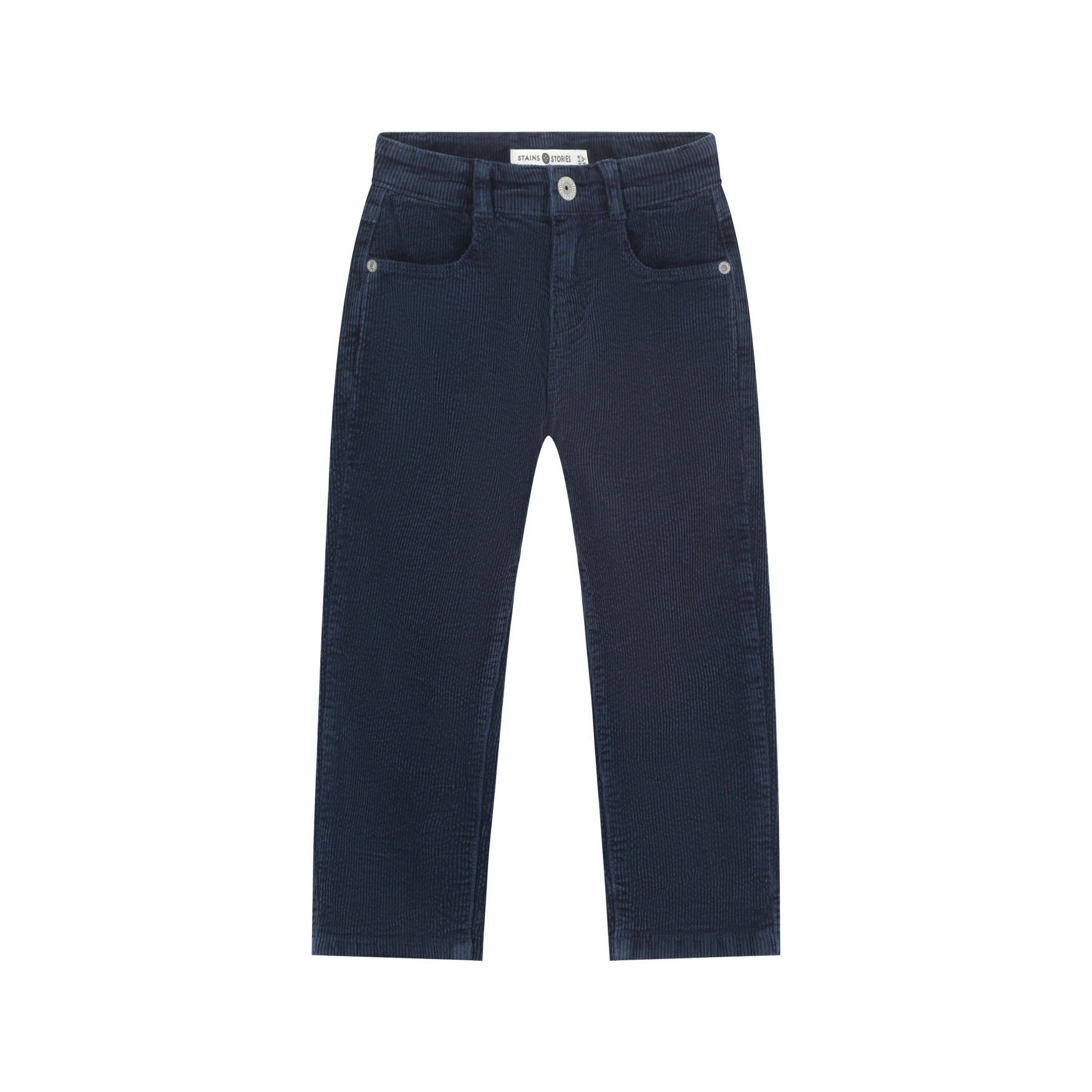 Stains & Stories boys pants wide fit Indigo