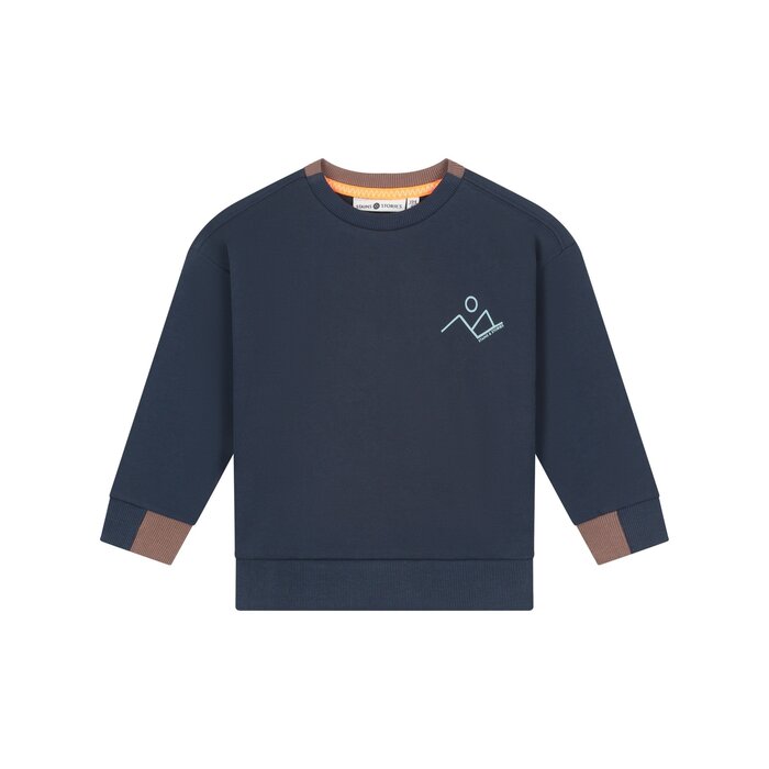 Stains & Stories boys sweat shirt Indigo