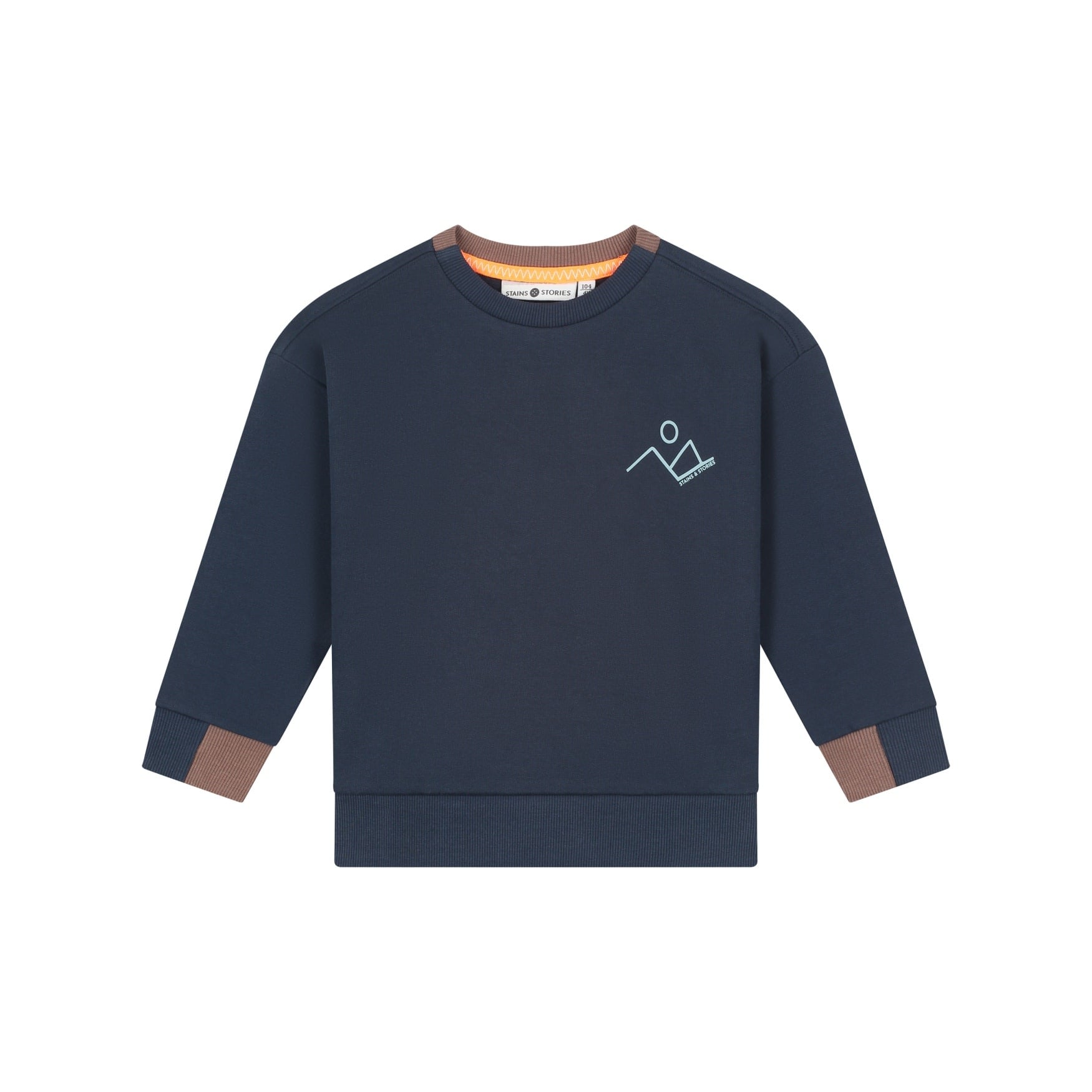 Stains & Stories boys sweat shirt Indigo