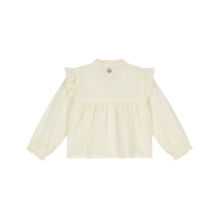 Stains & Stories girls blouse longsleeve Cream