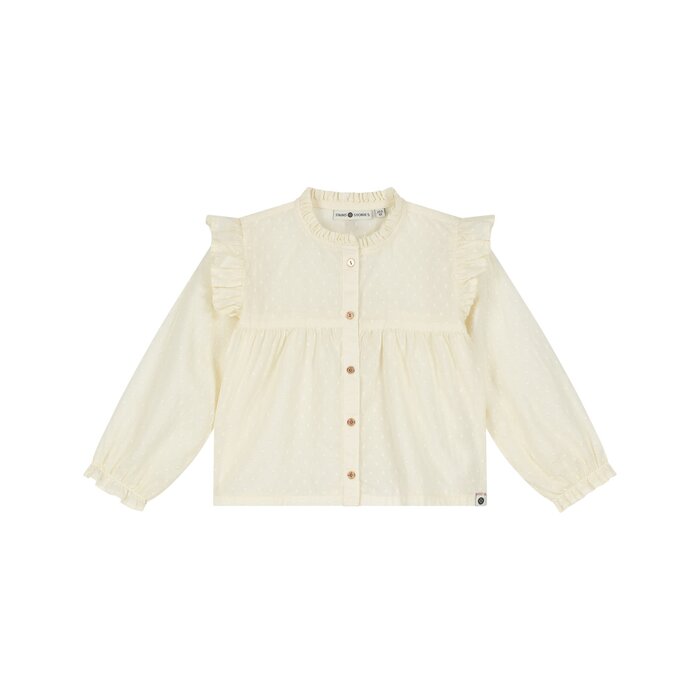 Stains & Stories girls blouse longsleeve Cream