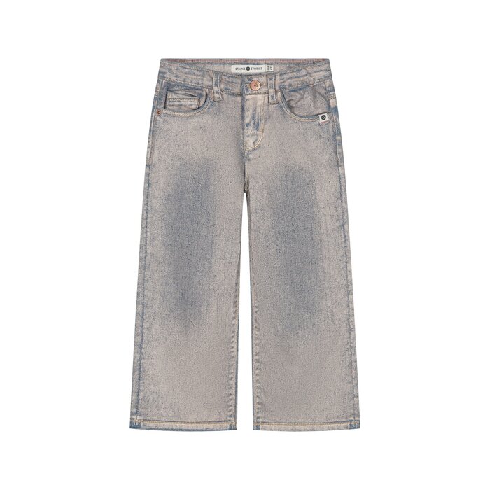 Stains & Stories girls denim wide leg Rose Gold