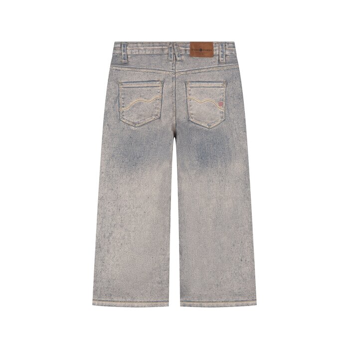 Stains & Stories girls denim wide leg Rose Gold
