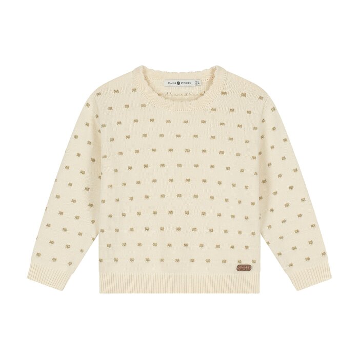 Stains & Stories girls pullover Cream