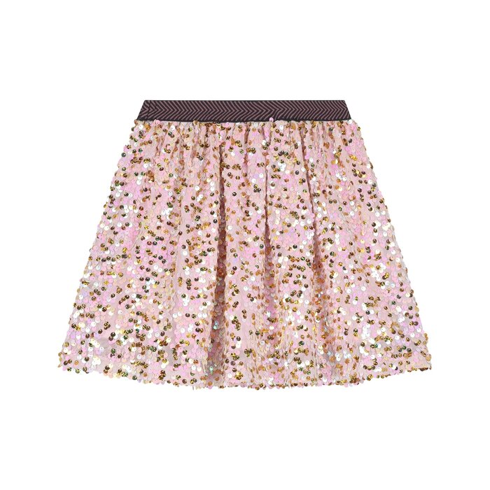 Stains & Stories girls sequin skirt Blush