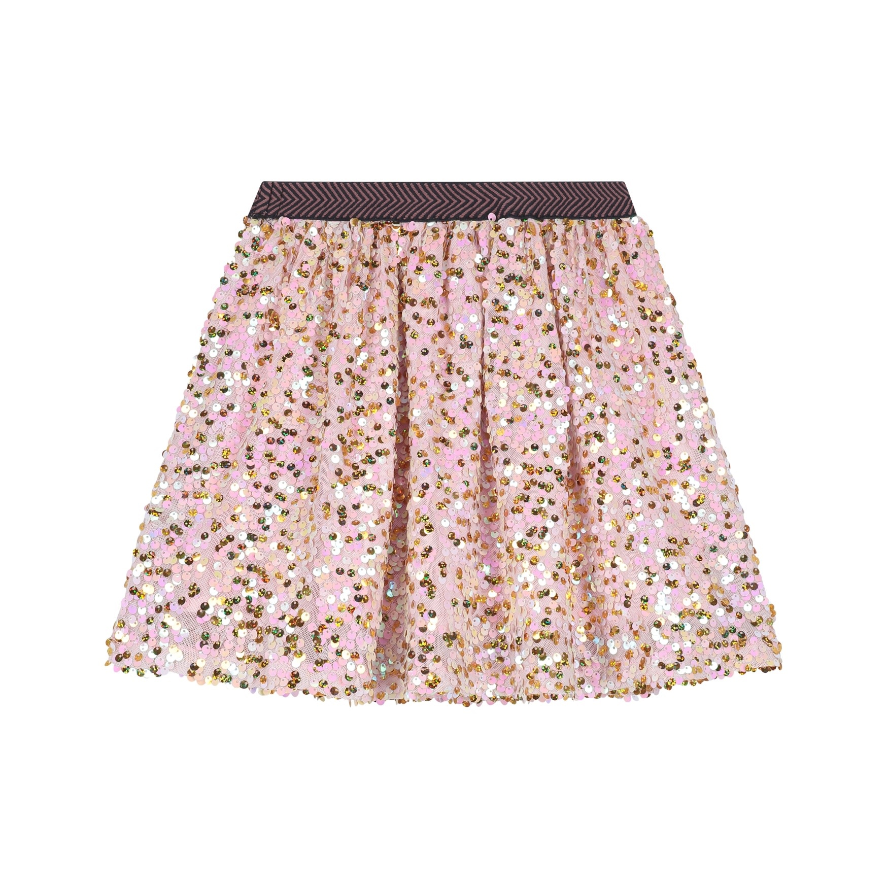 Stains & Stories girls sequin skirt Blush