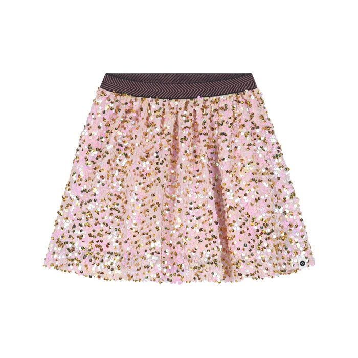 Stains & Stories girls sequin skirt Blush