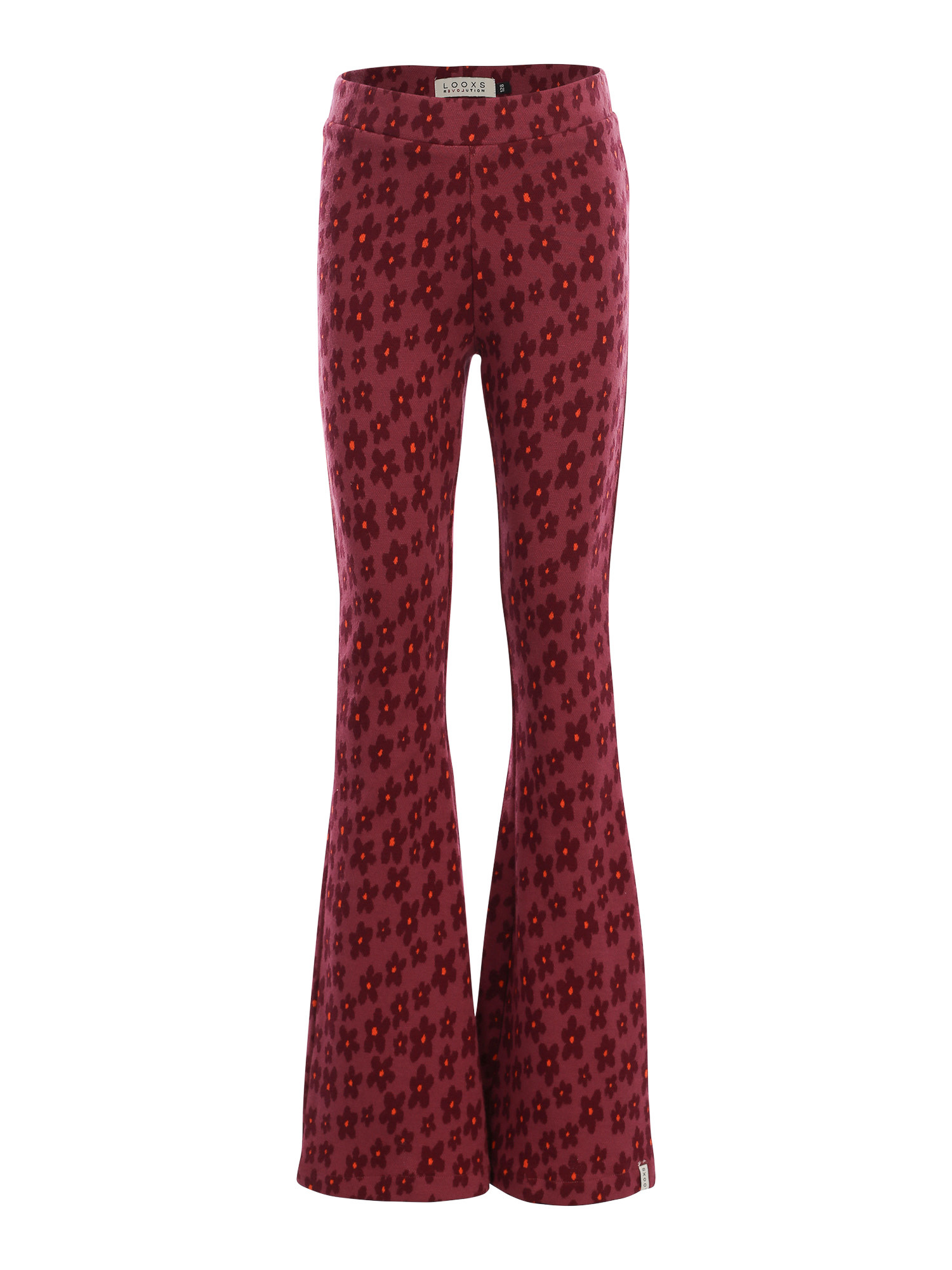Looxs Little jacquard flare pants Festive Flower