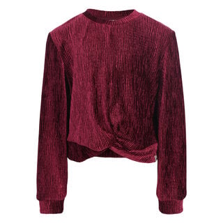 Looxs Little velvet crinkle top Ruby red