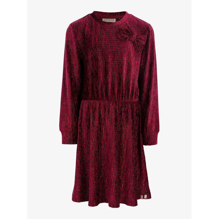 Looxs Little velvet dress Ruby red