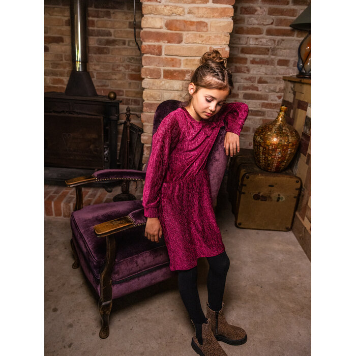 Looxs Little velvet dress Ruby red
