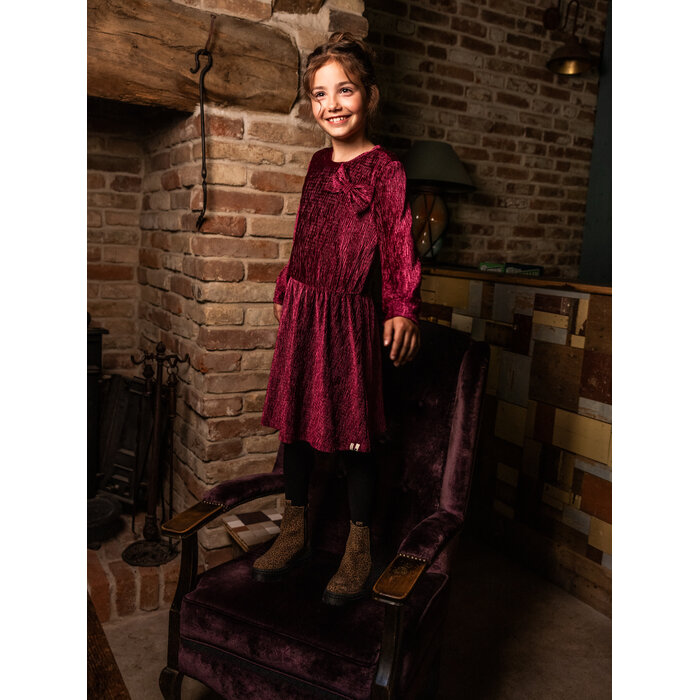 Looxs Little velvet dress Ruby red