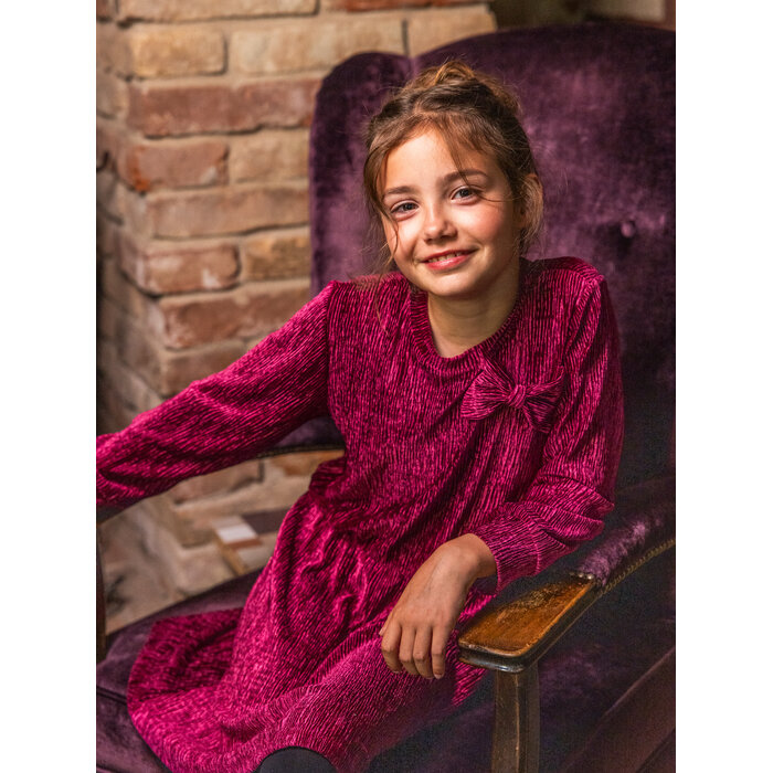 Looxs Little velvet dress Ruby red