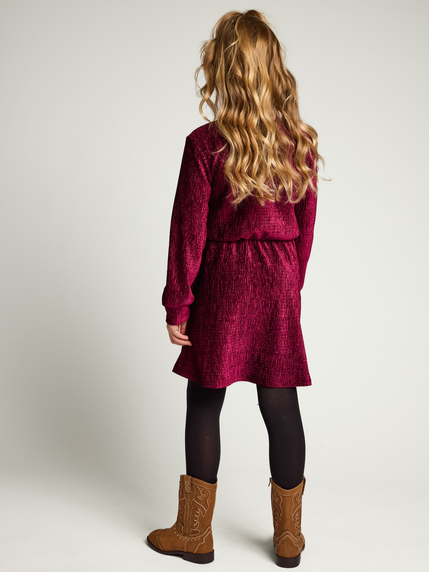 Looxs Little velvet dress Ruby red