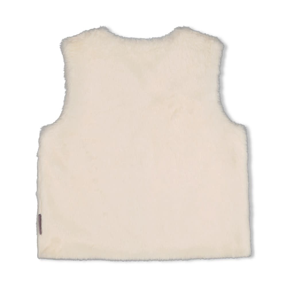 Jubel Fake fur gilet Offwhite - Daily Princess