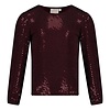 Longsleeve pailetten Bordeaux - Daily Princess