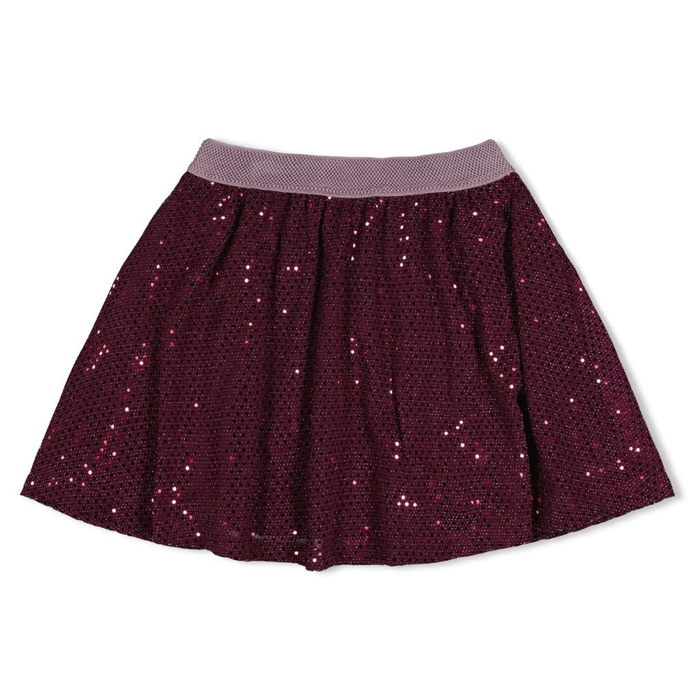 Jubel Pailetten rok Bordeaux - Daily Princess