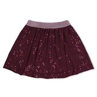 Jubel Pailetten rok Bordeaux - Daily Princess