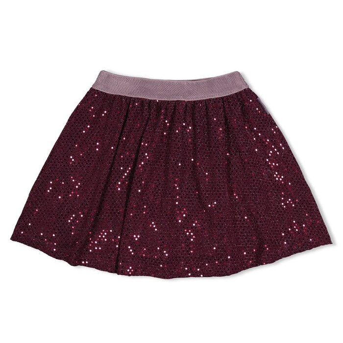 Jubel Pailetten rok Bordeaux - Daily Princess
