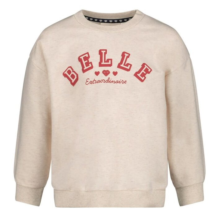Jubel Sweater relaxed fit Offwhite melange - Daily Princess